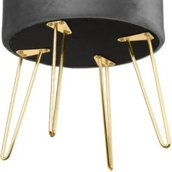 Tectake Sitzhocker Ava Gepolstert In Samtoptik 300kg Mit Stauraum - Dunkelgrau - 403951 -Tectake 00e3dd24 b8d0 4edd a4ba 1281fdfdf88d