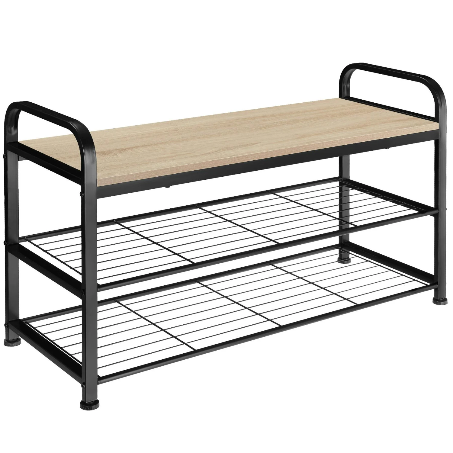 Tectake Schuhregal Southampton 91x36x55cm - Industrial Holz Hell, Eiche Sonoma - 404286 1 Tectake Schuhregal Southampton 91x36x55cm - Industrial Holz Hell, Eiche Sonoma - 404286