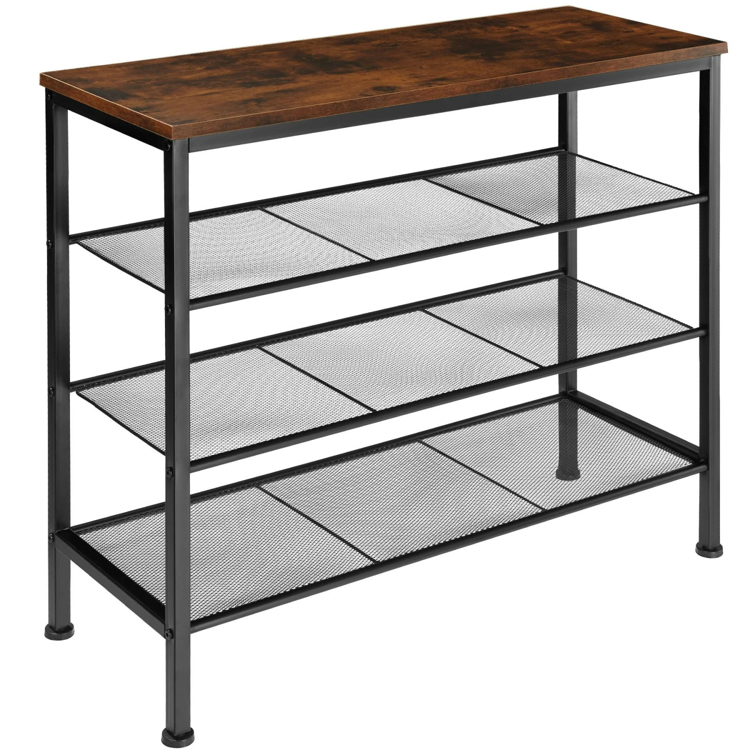 Tectake Schuhregal Portsmouth 100x30,5x72,5cm - Industrial Dunkelbraun - 404287 4 Tectake Schuhregal Portsmouth 100x30,5x72,5cm - Industrial Dunkelbraun - 404287 – Bild 4