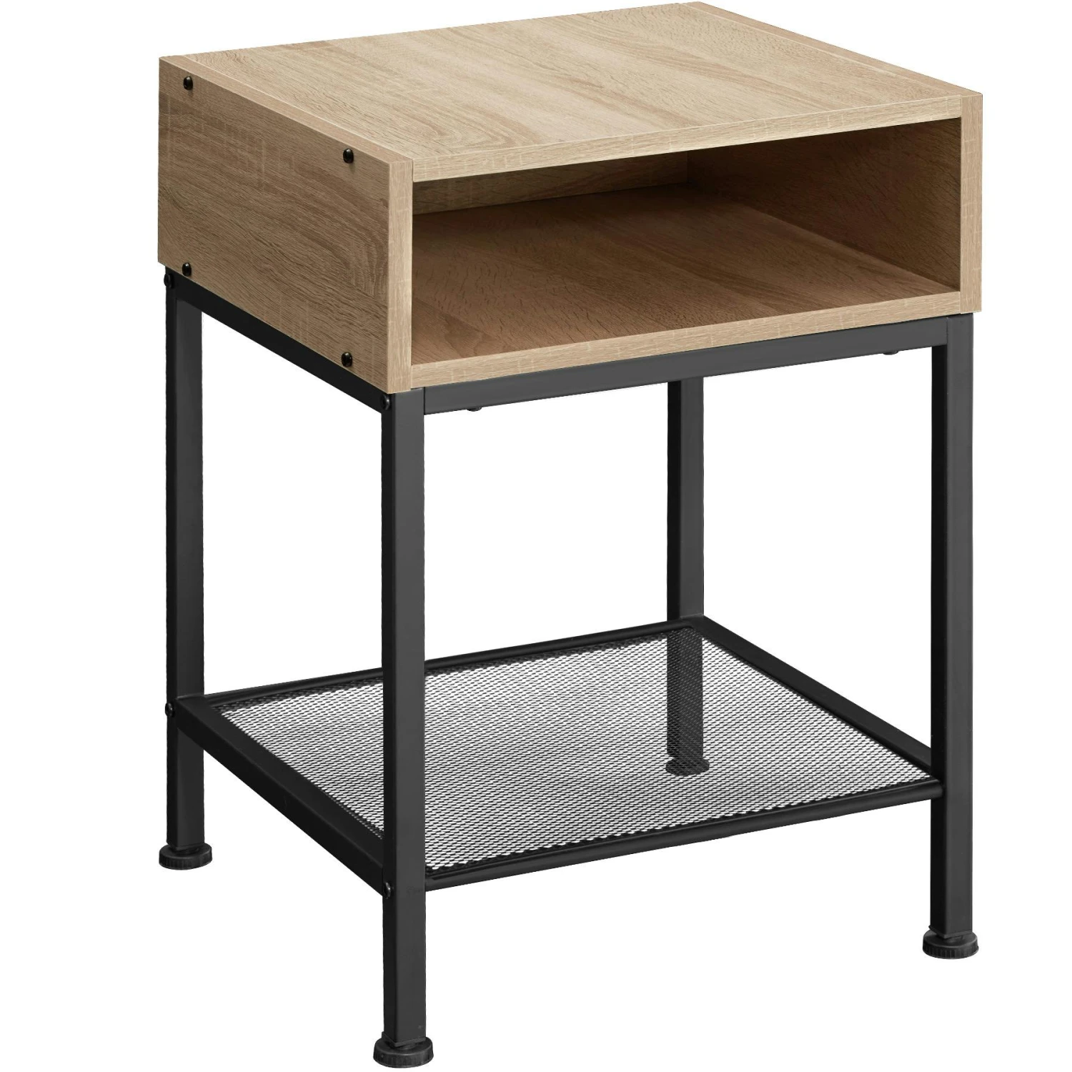 Tectake Nachttisch Harlow 40,5x40,5x52,5cm - Industrial Dunkelbraun - 404360 2 Tectake Nachttisch Harlow 40,5x40,5x52,5cm - Industrial Dunkelbraun - 404360 – Bild 2