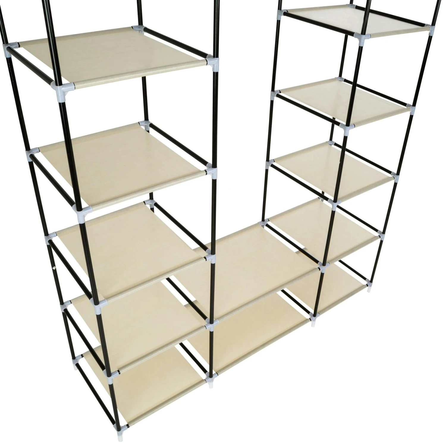 Tectake Stoffschrank 12 Fächer 150x175x45cm - Beige - 402527 7 Tectake Stoffschrank 12 Fächer 150x175x45cm - Beige - 402527 – Bild 7