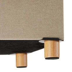 Tectake Sitzhocker Alea Gepolstert In Leinenoptik 300kg Mit Stauraum - Sand - 403975 -Tectake 0bc6db53 016c 4134 9526 f0fe61a06955