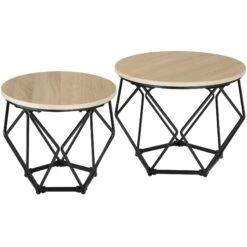 Tectake Couchtisch Aberdeen 88,5x47cm - Industrial Holz Hell, Eiche Sonoma - 404343 -Tectake 0d1b7d80 bfa4 45fa a7dc 73247343e4e7 2