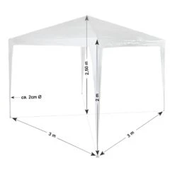 Tectake Garten Pavillon 3x3m - Weiß - 400931 -Tectake 10d71684 c498 4ca2 baba b895b9318a2d