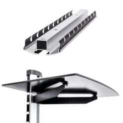 Tectake Wandregal Mit 2 Ablagen Für DVD-Player Und Receiver, 44x42x34cm - Schwarz - 400295 -Tectake 11aef4a2 aa9a 460f a5b2 3ba11319eef6