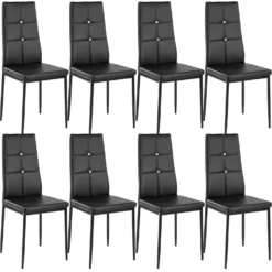Tectake 6 Esszimmerstühle, Kunstleder Mit Glitzersteinen - Schwarz - 402541 11 Tectake 6 Esszimmerstühle, Kunstleder Mit Glitzersteinen - Schwarz - 402541 -Tectake 1276c5a9 6013 4c70 8b6f 20995a4d5f70 5