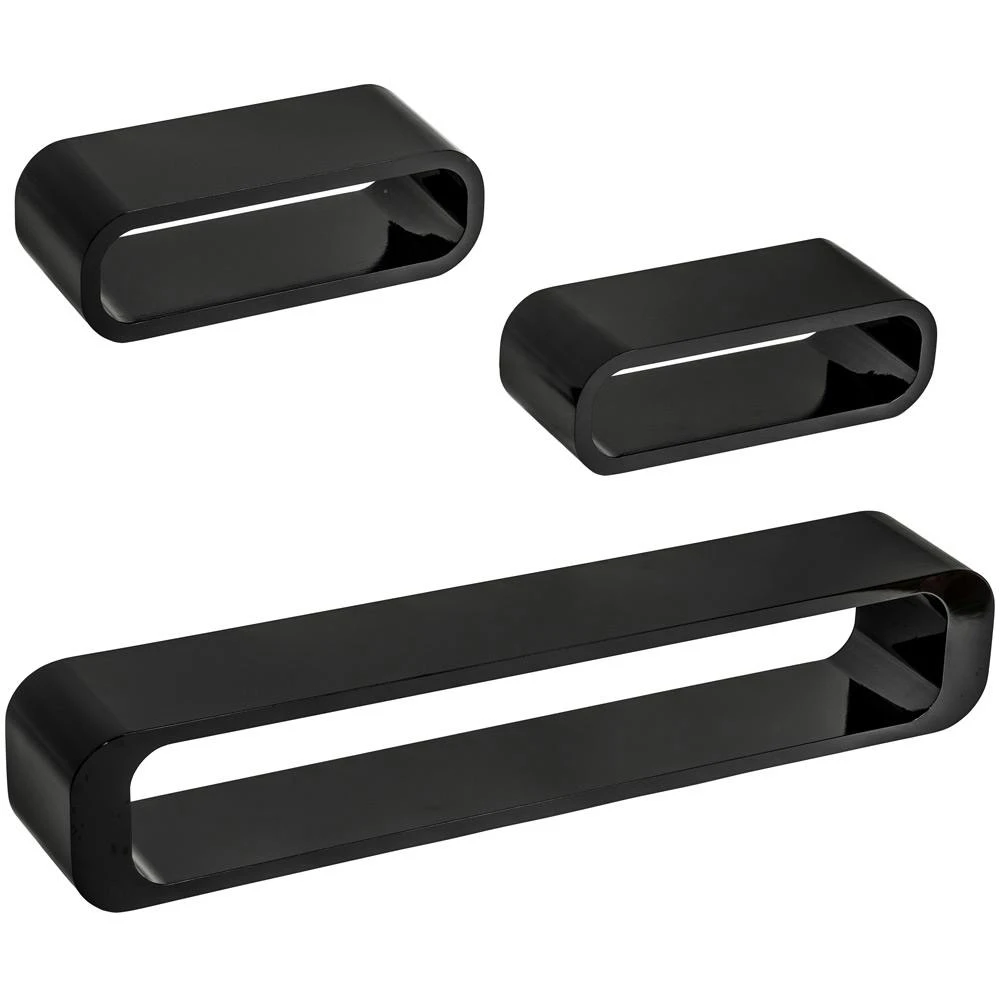 Tectake Quader Wandregal Leonie - Schwarz - 403184 3 Tectake Quader Wandregal Leonie - Schwarz - 403184 – Bild 3