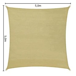 Tectake Polyethylen Sonnensegel Quadratisch Beige - 500 X 500 Cm - 401811 12 Tectake Polyethylen Sonnensegel Quadratisch Beige - 500 X 500 Cm - 401811 -Tectake 184704d2 772e 46a6 a53a 0a533508eaa6
