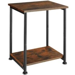 Tectake Beistelltisch Sunderland 45,5x54,5cm - Industrial Dunkelbraun - 404259 -Tectake 185cac1b 2d35 4318 91dc ae76f3550443 1