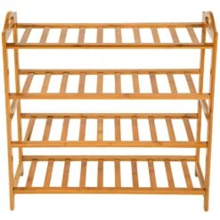 Tectake Bambus Schuhbank Mit 4 Ebenen 67,5x26x68cm - Braun - 401652 -Tectake 186a86d4 963c 4962 aedc ba44259d3b6f