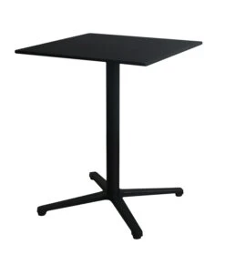 Tectake Aluminium Gartentisch Maren Höhenverstellbare Füße 90x90x74,5cm - Schwarz - 402954 -Tectake 189a6b9b 2db9 42d3 9fc9 090cfc63985e