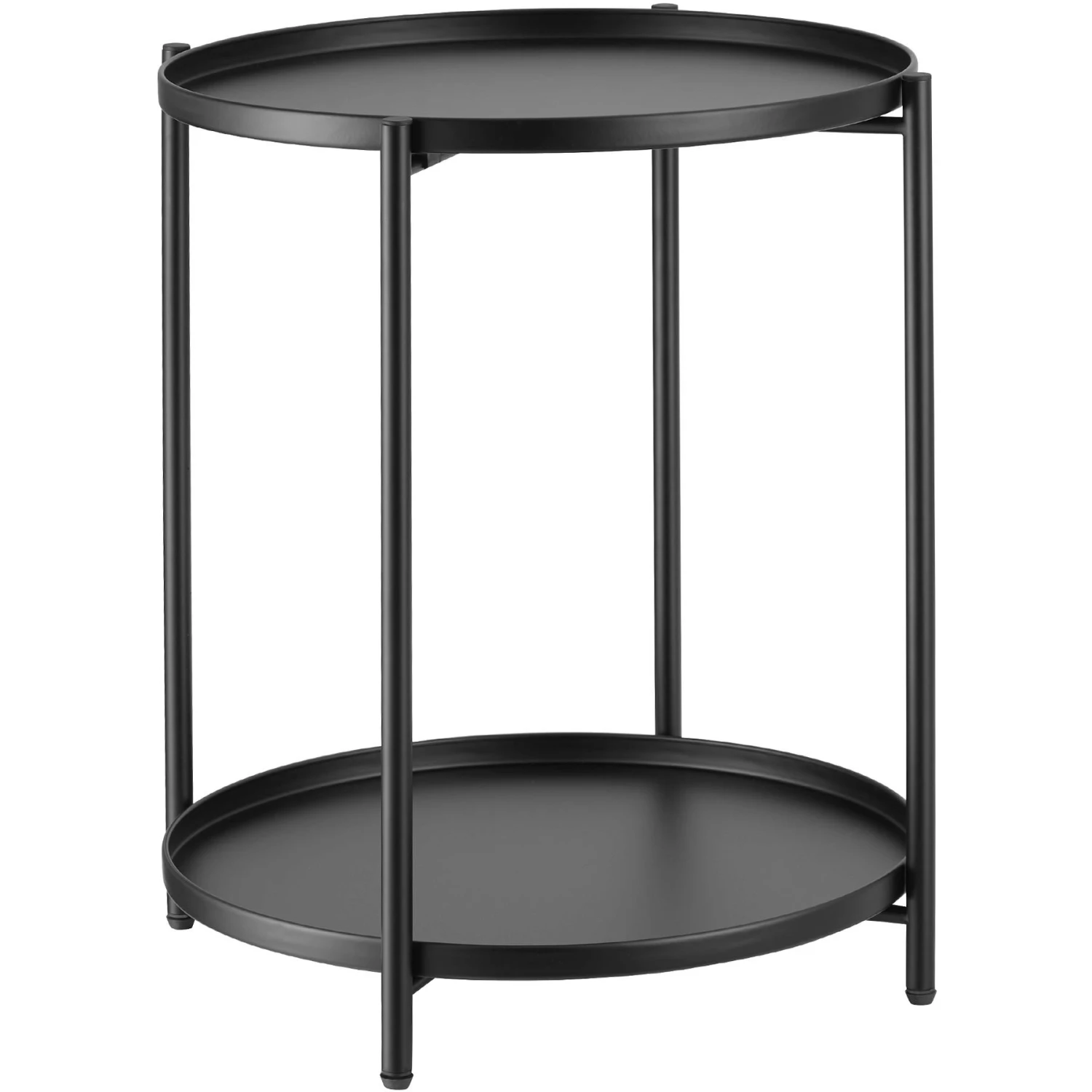 Tectake Beistelltisch Oxford 45,5x45,5x53cm - Weiß - 404198 2 Tectake Beistelltisch Oxford 45,5x45,5x53cm - Weiß - 404198 – Bild 2