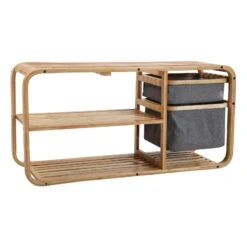 Tectake Bambus Schuhbank Mit 2 Ebenen Und Sitzbank Mit Getrenntem Abteil 87x28x45,5cm - Braun - 401649 10 Tectake Bambus Schuhbank Mit 2 Ebenen Und Sitzbank Mit Getrenntem Abteil 87x28x45,5cm - Braun - 401649 -Tectake 1c704769 7414 4cd7 afe4 1c56b27b1f4b