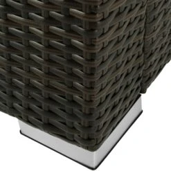 Tectake Rattan Sitzhocker - Braun Gemischt - 403404 -Tectake 20e352bb 0594 4afd 8f30 b33b6cabeb05