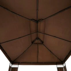 Tectake Gartenpavillon Leyla 390 X 290cm - Braun - 403273 -Tectake 231e874e 3411 480c 942a 3c4b8ce52d30