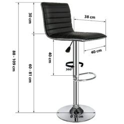 Tectake 2 Barhocker Johannes Aus Kunstleder - Schwarz - 401561 12 Tectake 2 Barhocker Johannes Aus Kunstleder - Schwarz - 401561 -Tectake 254becbd 1946 4608 8d69 aab91e301452