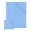 Tectake Bettwäsche-Set Baumwolle 200x135cm 2-tlg. - Blau - 401311
