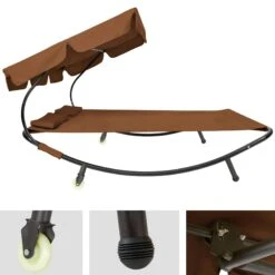 Tectake Gartenliege Für 2 Personen - Braun - 401222 -Tectake 2bc35b3a 295d 4d8b b4c7 fea1f1b3da8b