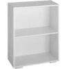Tectake Bücherregal Lexi 2 Fächer 60x30x77cm - Weiß - 403604