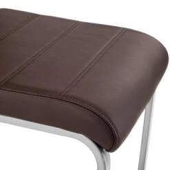 Tectake 4 Schwingstühle, Kunstleder - Cappuccino - 402556 -Tectake 3124b37f 5d05 48ba 868d e151b55dcedd