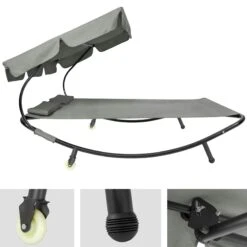 Tectake Gartenliege Für 2 Personen - Grau - 403882 -Tectake 33f96f99 bf2e 4eba bae2 6aae21fc198b