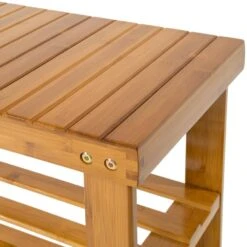 Tectake Bambus Schuhbank Mit 2 Ebenen Und Sitzbank Mit Getrenntem Abteil 87x28x45,5cm - Braun - 401649 12 Tectake Bambus Schuhbank Mit 2 Ebenen Und Sitzbank Mit Getrenntem Abteil 87x28x45,5cm - Braun - 401649 -Tectake 35ac4db0 d126 42da 80fe a8d63e6ff20d