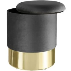 Tectake Sitzhocker Sarina Gepolstert In Samtoptik 300kg Mit Stauraum - Türkis - 403959 -Tectake 3af120af ddc0 4455 a069 8e637ceda584 3