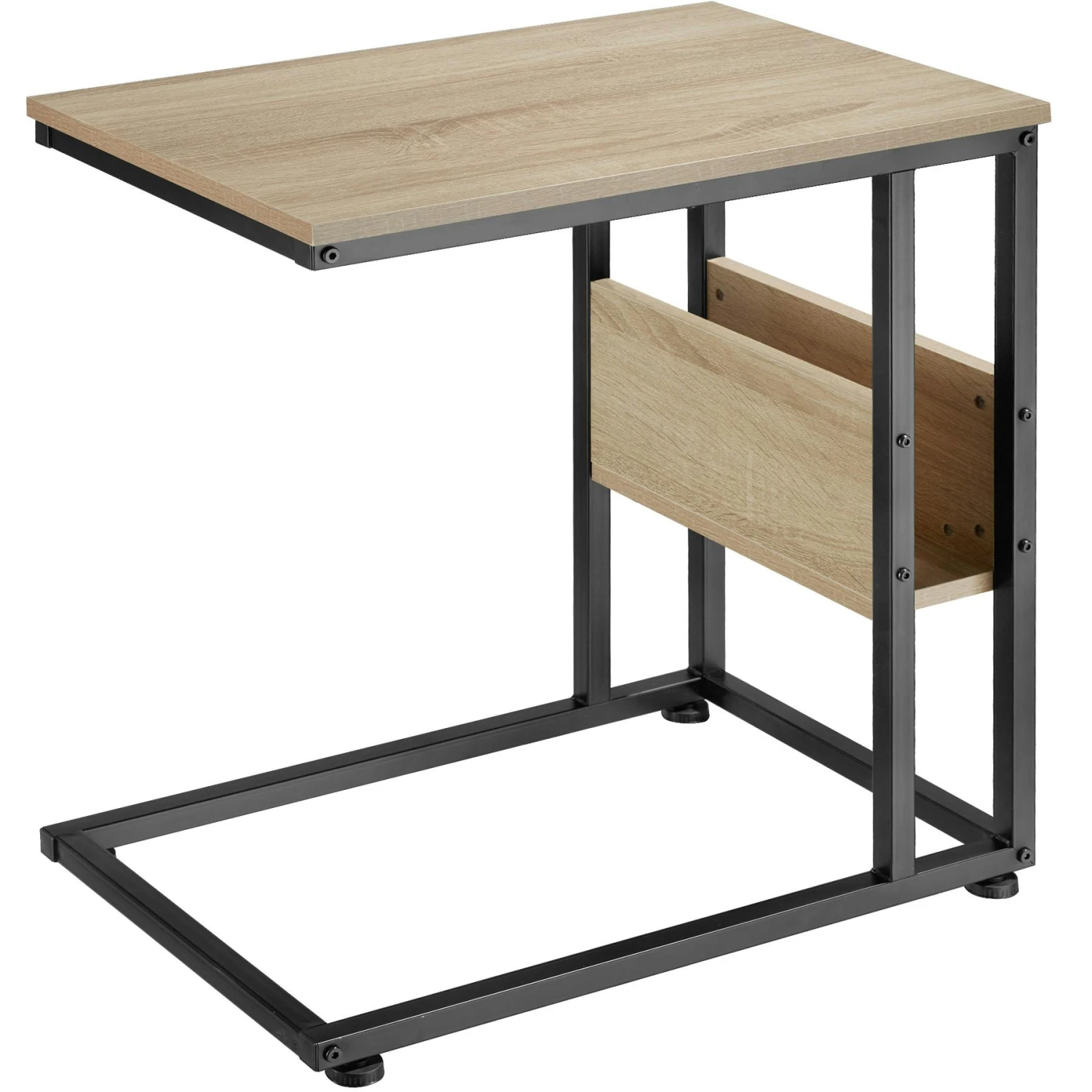 Tectake Beistelltisch Wigan 55x36,5x60cm - Industrial Holz Hell, Eiche Sonoma - 404278 1 Tectake Beistelltisch Wigan 55x36,5x60cm - Industrial Holz Hell, Eiche Sonoma - 404278