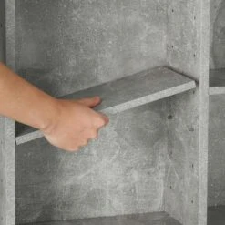 Tectake Regal Stevie 105,5x19x136,5cm - Betongrau - 403620 -Tectake 3e90cf9f 09af 4c25 a0da fbf219439034