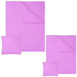 Tectake 2 Bettwäsche-Sets 200x135cm Baumwolle 2-tlg. - Lila - 401928 -Tectake 3f128404 0b32 4926 b4d5 0ce52953d750