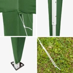 Tectake Faltbarer Garten Pavillon 3x3m - Grün - 401620 -Tectake 46f809e9 c049 498c 8bfe edd3e81aa5a7