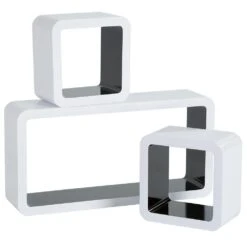 Tectake Wandregal U-Form Luisa - Weiß - 403179 -Tectake 489b998c 2ba1 4293 8f26 f362f65033e0 3