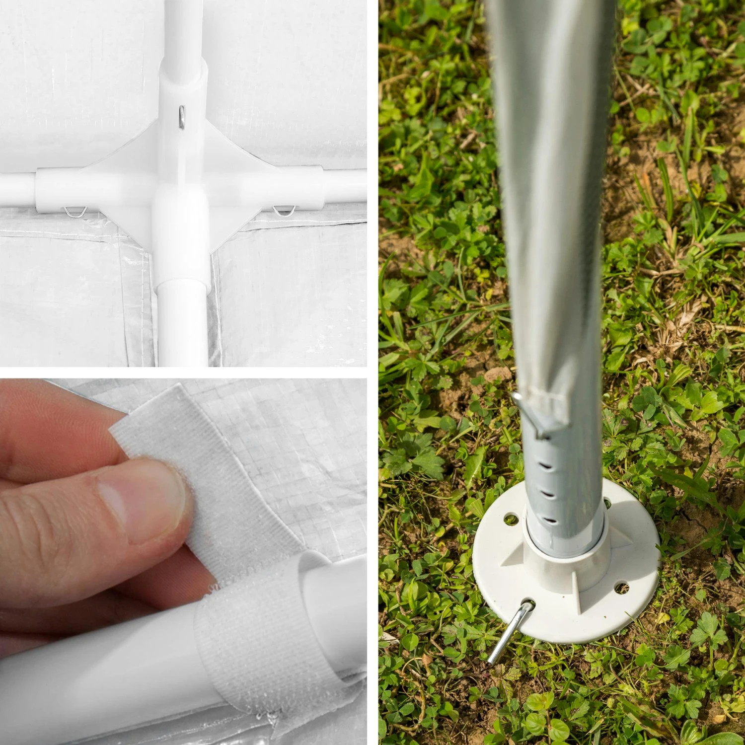 Tectake Garten Pavillon 6x3m Mit 5 Seitenteilen - Weiß - 402301 7 Tectake Garten Pavillon 6x3m Mit 5 Seitenteilen - Weiß - 402301 – Bild 7