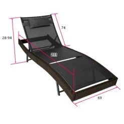 Tectake Sonnenliege Rattan Delphine - Braun - 402056 12 Tectake Sonnenliege Rattan Delphine - Braun - 402056 -Tectake 4e9dc18a 2743 4d3a 84e5 a2c4cb8ae1bf