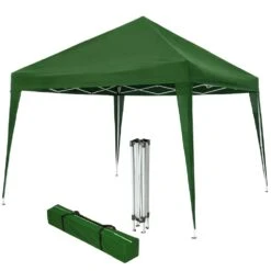 Tectake Faltbarer Garten Pavillon 3x3m - Grün - 401620