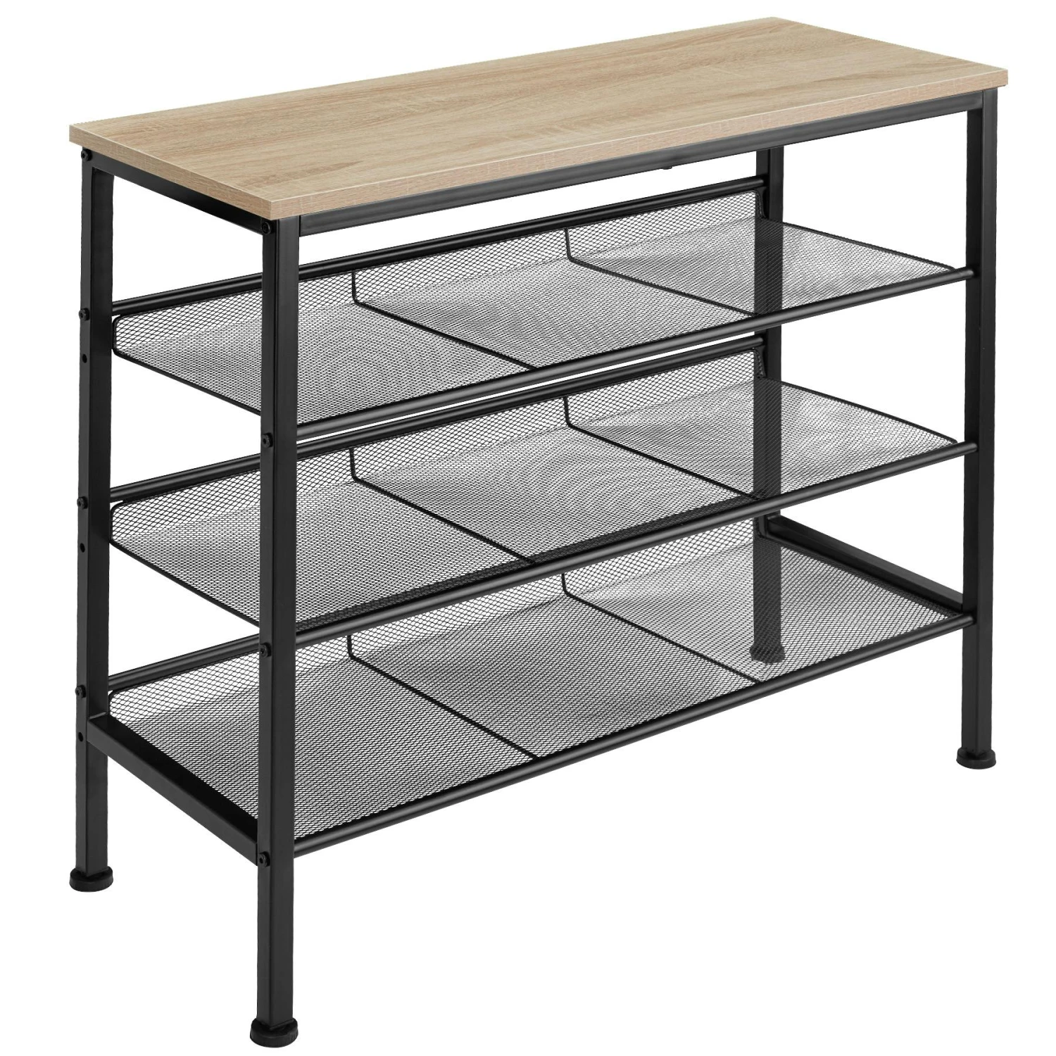 Tectake Schuhregal Southampton 91x36x55cm - Industrial Holz Hell, Eiche Sonoma - 404286 3 Tectake Schuhregal Southampton 91x36x55cm - Industrial Holz Hell, Eiche Sonoma - 404286 – Bild 3