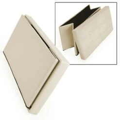 Tectake Faltbarer Sitzhocker Aus Kunstleder Mit Stauraum 80x40x40cm - Beige - 401461 13 Tectake Faltbarer Sitzhocker Aus Kunstleder Mit Stauraum 80x40x40cm - Beige - 401461 -Tectake 59874c37 9bda 45a4 b98d ec957f153042