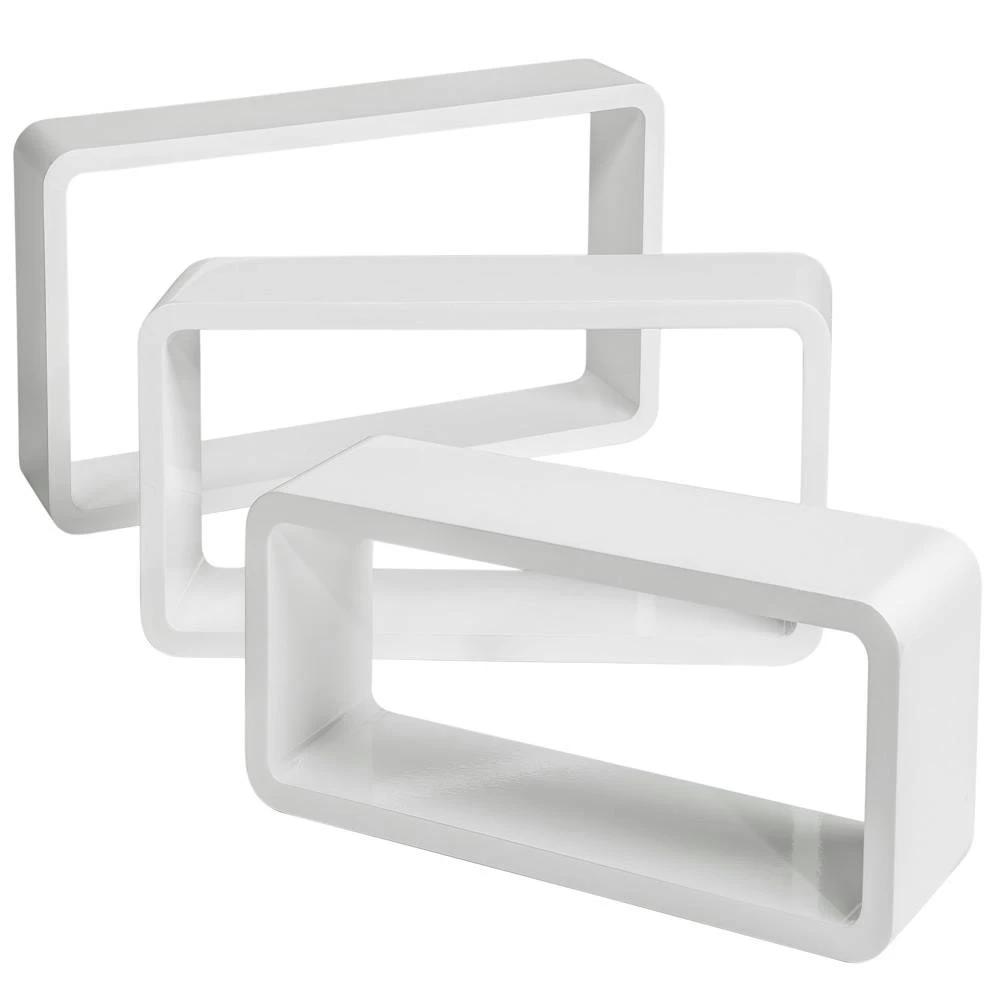 Tectake Quader Wandregal Leonie - Weiß - 403185 6 Tectake Quader Wandregal Leonie - Weiß - 403185 – Bild 6