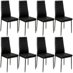 Tectake 8 Esszimmerstühle Kunstleder - Weiß - 404120 -Tectake 5ed0d641 1079 4e0b b1c4 179f2b2a2409 6