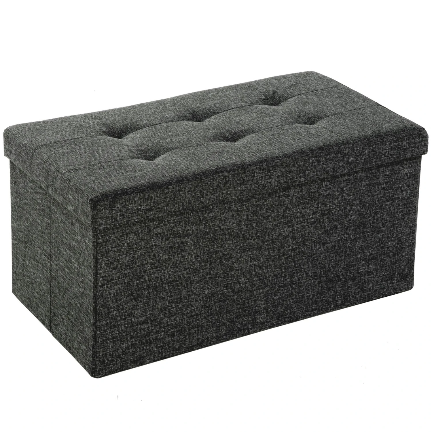Tectake Faltbarer Sitzhocker Aus Polyester Mit Stauraum 76x38x38cm - Hellgrau - 402238 2 Tectake Faltbarer Sitzhocker Aus Polyester Mit Stauraum 76x38x38cm - Hellgrau - 402238 – Bild 2