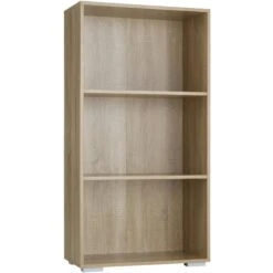 Tectake Bücherregal Lexi 3 Fächer 60x30x115cm - Schwarz - 404137 -Tectake 613ca4fb 9a55 48f0 885a 32e5399ba18f 4