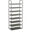 Tectake Schuhregal Mit 8 Böden 60x136,5x29,5cm - Schwarz - 402105