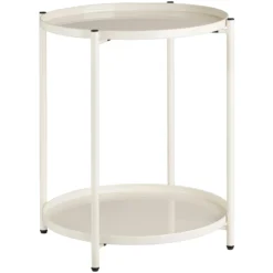 Tectake Beistelltisch Oxford 45,5x45,5x53cm - Dunkelgrau - 404196 -Tectake 6a5f099c d6a2 4e46 a0a2 0bdb6614b096 1