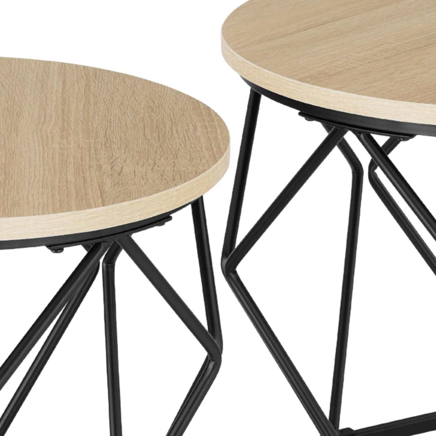 Tectake 2 Couchtische Benham - Industrial Holz Hell, Eiche Sonoma - 404444 7 Tectake 2 Couchtische Benham - Industrial Holz Hell, Eiche Sonoma - 404444 – Bild 7