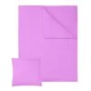 Tectake Bettwäsche-Set Baumwolle 200x135cm 2-tlg. - Lila - 401310