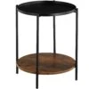Tectake Beistelltisch Sunderland 45,5x54,5cm - Industrial Dunkelbraun - 404259
