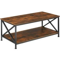 Tectake Couchtisch Pittsburgh 100x55x45,5cm - Industrial Holz Hell, Eiche Sonoma - 404438 -Tectake 7833f981 4f82 4ff8 9f9a 737588d09bf5 2