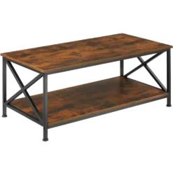 Tectake Couchtisch Norwich 86,5x75x46,5cm - Industrial Dunkelbraun - 404225 -Tectake 7833f981 4f82 4ff8 9f9a 737588d09bf5 4