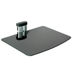 Tectake Wandregal Mit 1 Ablage Für DVD-Player Und Receiver, 24x42x34cm - Schwarz - 400465