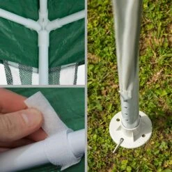 Tectake Garten Pavillon 3x3m Mit 3 Seitenteilen - Grün - 401512 12 Tectake Garten Pavillon 3x3m Mit 3 Seitenteilen - Grün - 401512 -Tectake 80983164 bb49 4a98 b8eb e6c98ebef2bd